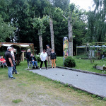 Abend Boule Spiel mit Freunden